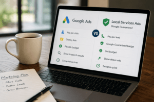 google ads vs local services ads for plumbers