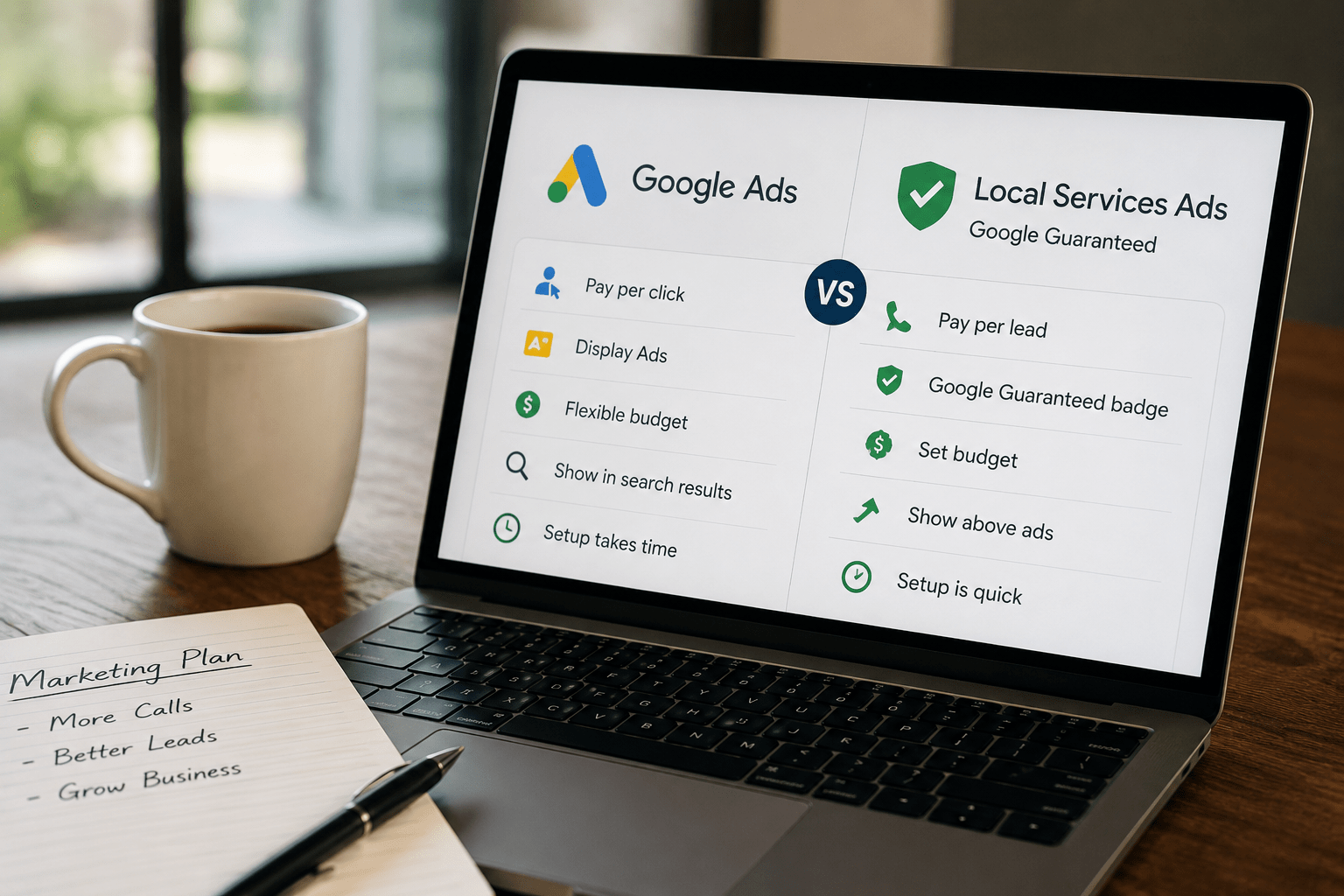 google ads vs local services ads for plumbers