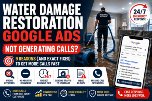 Water Damage Restoration Google Ads Not Generating Calls