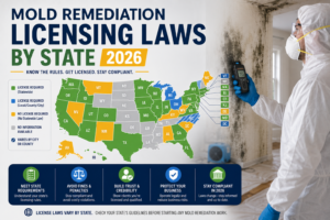 mold remediation licensing laws by state